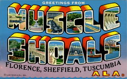 Greetings From Muscle Shoals Postcard