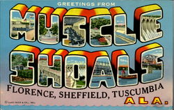 Greetings From Muscle Shoals Alabama Postcard Postcard