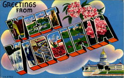 Greetings From West Virginia Postcard 