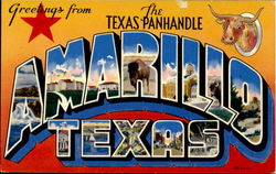 Greetings From Amarillo Postcard