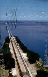 The Old And The New Gandy Bridges Postcard