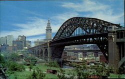 Detroit Superior High Level Bridge Postcard