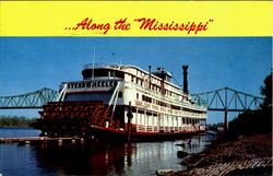 On The Mississippi River Riverboats Postcard Postcard