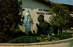 San Gabriel Mission California Postcard Postcard