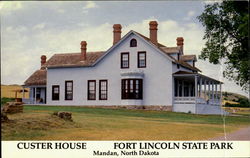 Custer House, Fort Lincoln State Park Mandan, ND Postcard Postcard