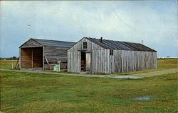 Wright Brothers 1903 Camp Buildings Postcard
