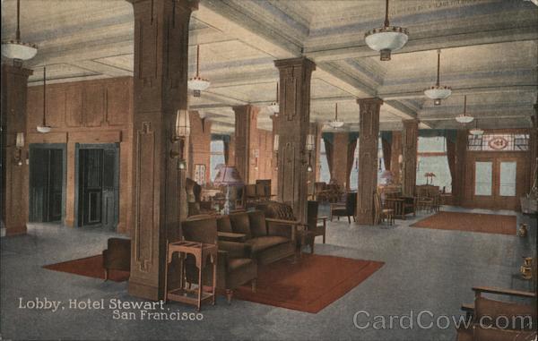Lobby, Hotel Stewart San Francisco California