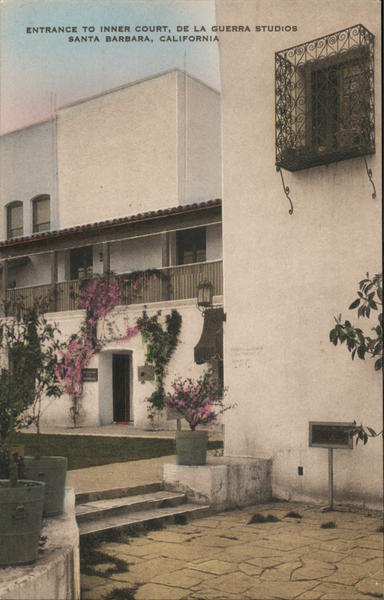 Entrance to Inner Court, De La Guerra Studios Santa Barbara California