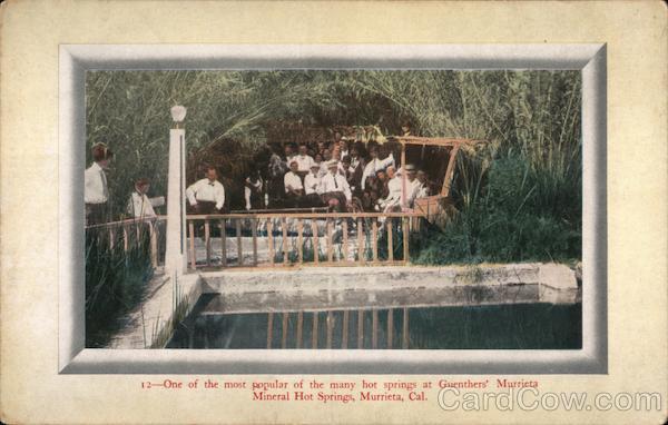 One of the most popular of the many hot springs at Guenthers' Murrieta - Mineral Hot Springs California