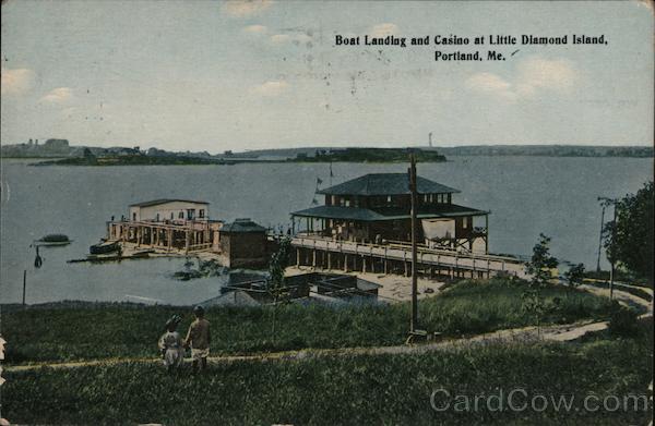 Boat Landing and Casino at Little Diamond Island Portland Maine