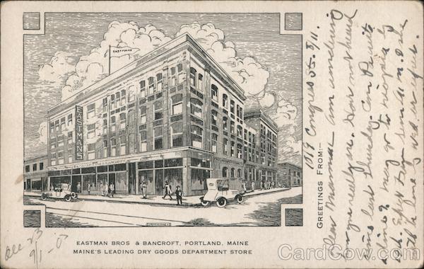Eastman Bros & Bancroft - Maine's leading dry goods department state Portland