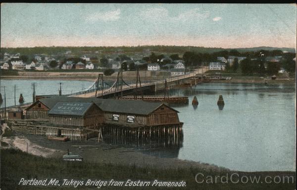 Turkeys Bridge from Eastern Promenade Portland Maine