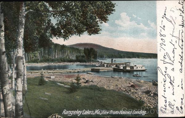 View from Haines Landing Rangeley Maine