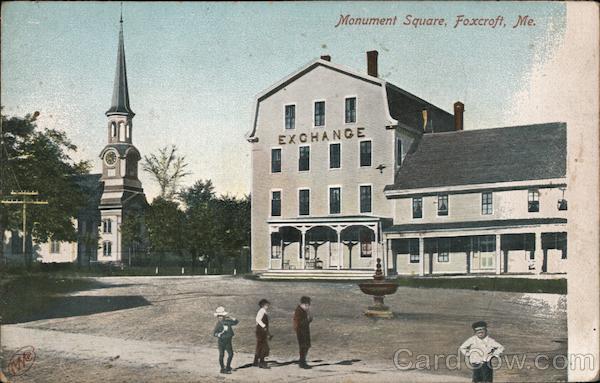 Monument Square Dover-Foxcroft Maine
