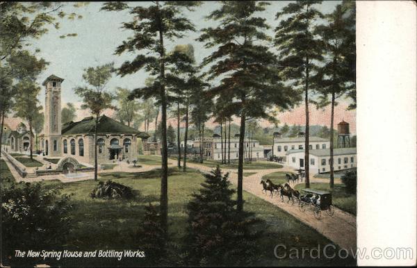 The New Spring House and Bottling Works Poland Spring Maine