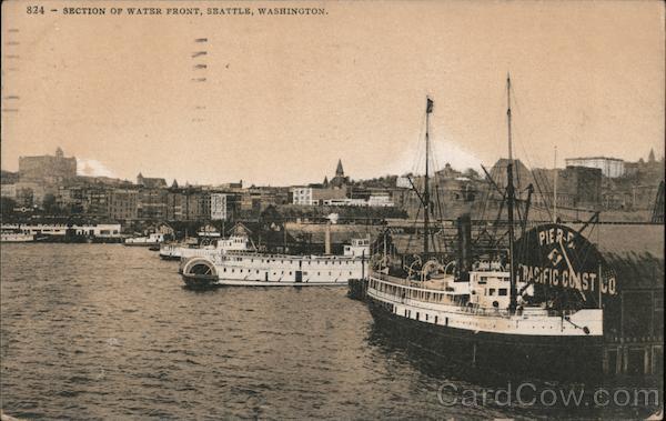 Section of Water Front Seattle Washington