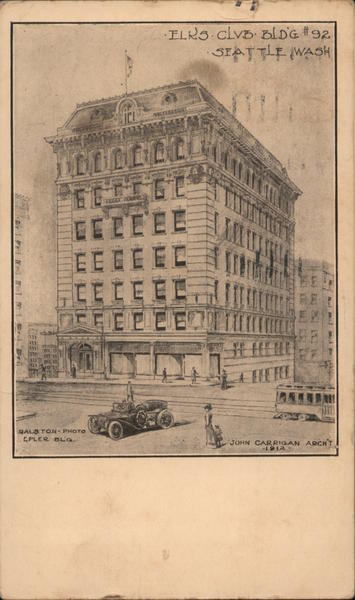 Elk's Club Bldg. #92 Seattle Washington Ralston Photo