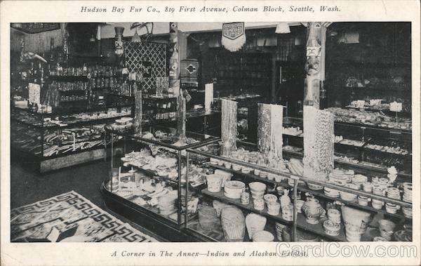 Hudson Bay Fur Co. 819 First Avenue. Colman Block Seattle Washington