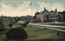 Administration Building and General View of Soldiers Home Postcard
