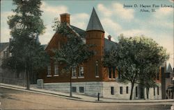 Jennie D. Hayner Free Library Postcard