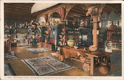 General View, Interior of Indian Building Postcard