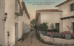 Street in Spain, De La Guerra Studios Postcard