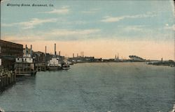 Shipping Scene Postcard