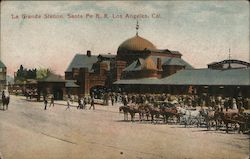 La Grande Station, Santa Fe R.R. Postcard