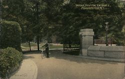 Vassar Hospital Entrance Postcard