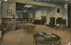 Public Library Interior Postcard