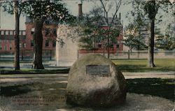 This Tablet Marks the Battle Place of Shays Rebellion 1787 Postcard