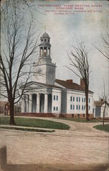 The Historic "First Meeting House" Concord, MA Postcard Postcard Postcard