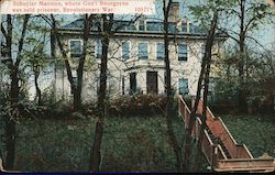 Schuyler Mansion, where Gen'l Bourgoyne was Held Prisoner, Revolutionary War Postcard