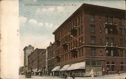 East Broadway, Thornton Hotel Butte, MT Postcard Postcard Postcard