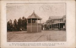 Bandstand and hotel at Gregson Hot Springs Montana Postcard Postcard Postcard