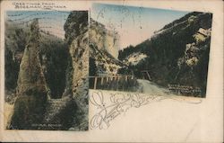 Entrance to Bridger Canyon and Spire Rock Postcard