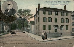 Mahoney Fountain Company - 491 Fore Street Postcard