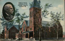 Williston Church, birthplace of the Christian Endeavor Portland, ME Postcard Postcard Postcard