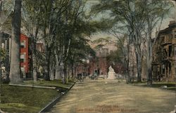 State Street and Longfellow Monument Postcard