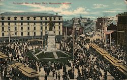 A Busy Day, Monument Square Postcard