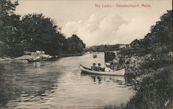 The Locks Kennebunkport, ME Postcard Postcard Postcard