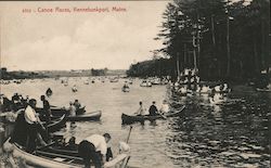 Canoe Races Postcard