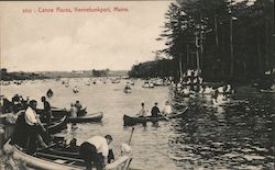 Canoe Races Kennebunkport, ME Postcard Postcard Postcard