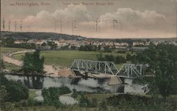 View From Powder House Hill Farmington, ME Postcard Postcard Postcard