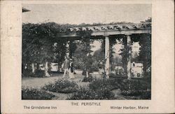 The Peristyle - The Grindstone Inn Winter Harbor, ME Postcard Postcard Postcard