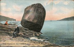 Balance Rock Bar Harbor, ME Postcard Postcard Postcard