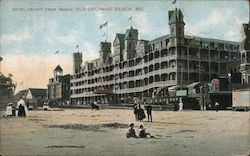 Hotel Velvet from beach Postcard