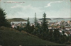 Bar Harbor from Thiristane Maine Postcard Postcard Postcard