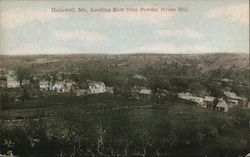 Looking East From Powder House Hill Hallowell, ME Postcard Postcard Postcard