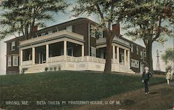 Beta Theta Pi Fraternity House, U. of M. Postcard